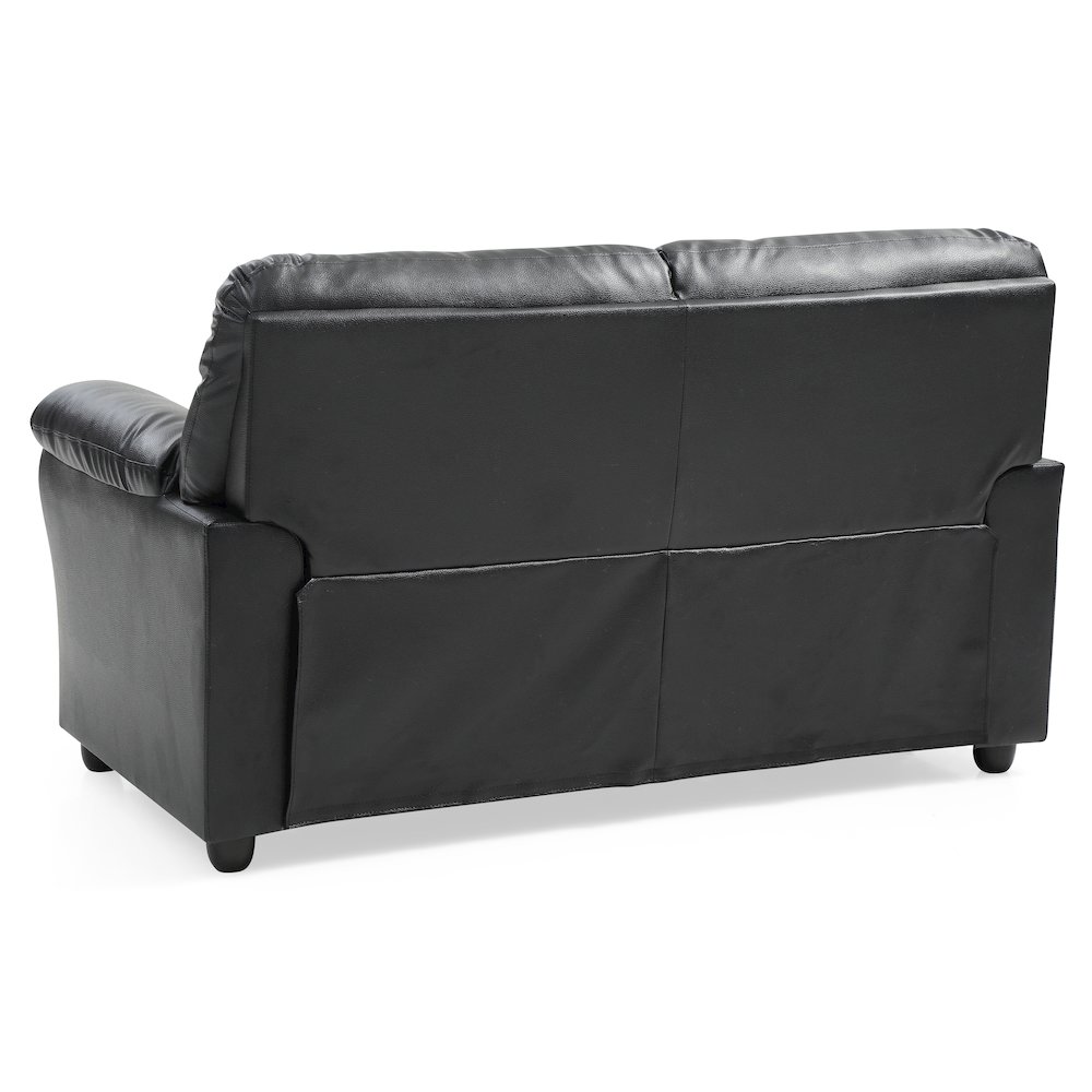 Glory Furniture Olney Loveseat in Black Color. Picture 4