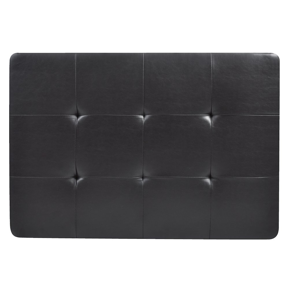 Glory Furniture Revere Ottoman in Black Color. Picture 5