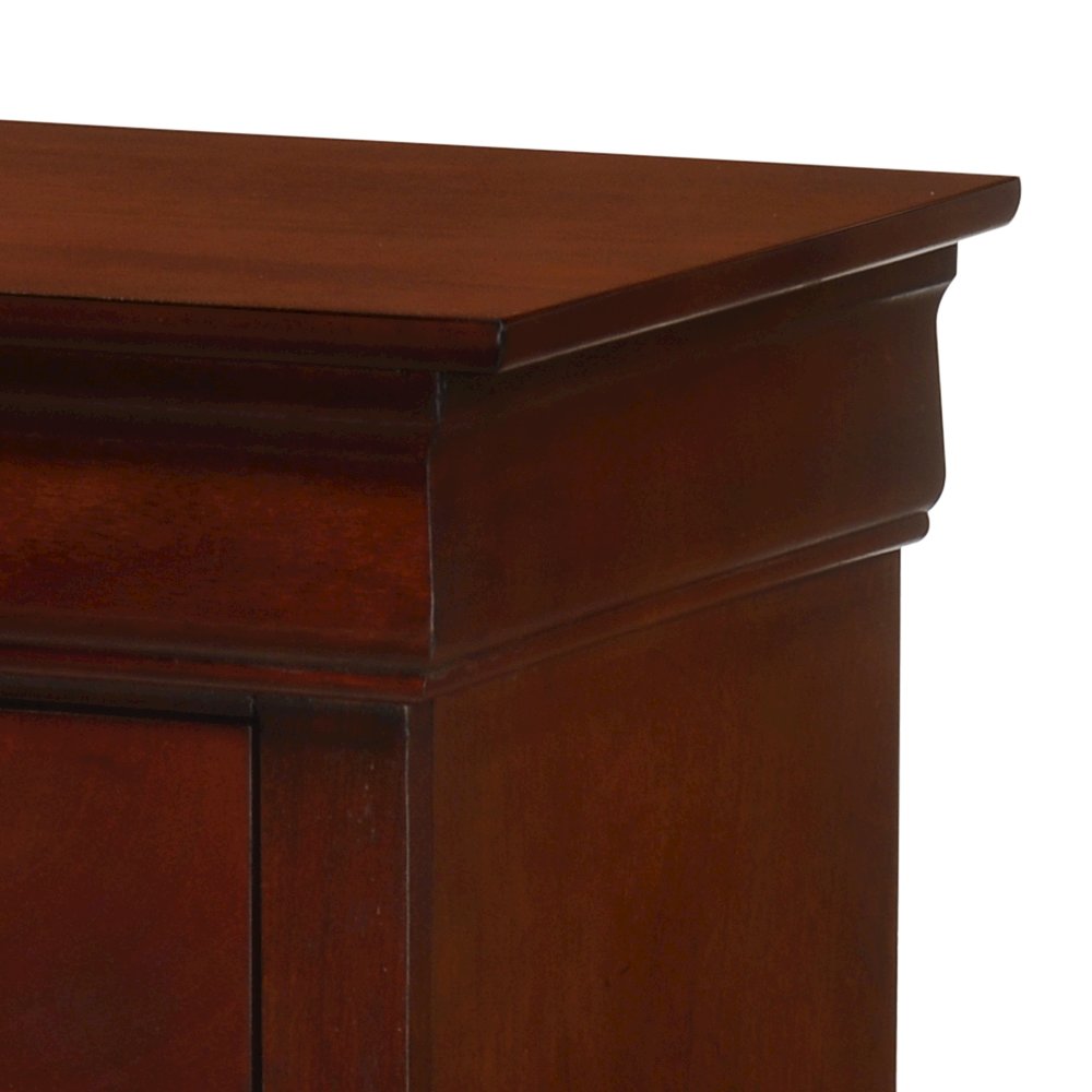 Glory Furniture Louis Phillipe   3 Drawer Nightstand, Cherry. Picture 6