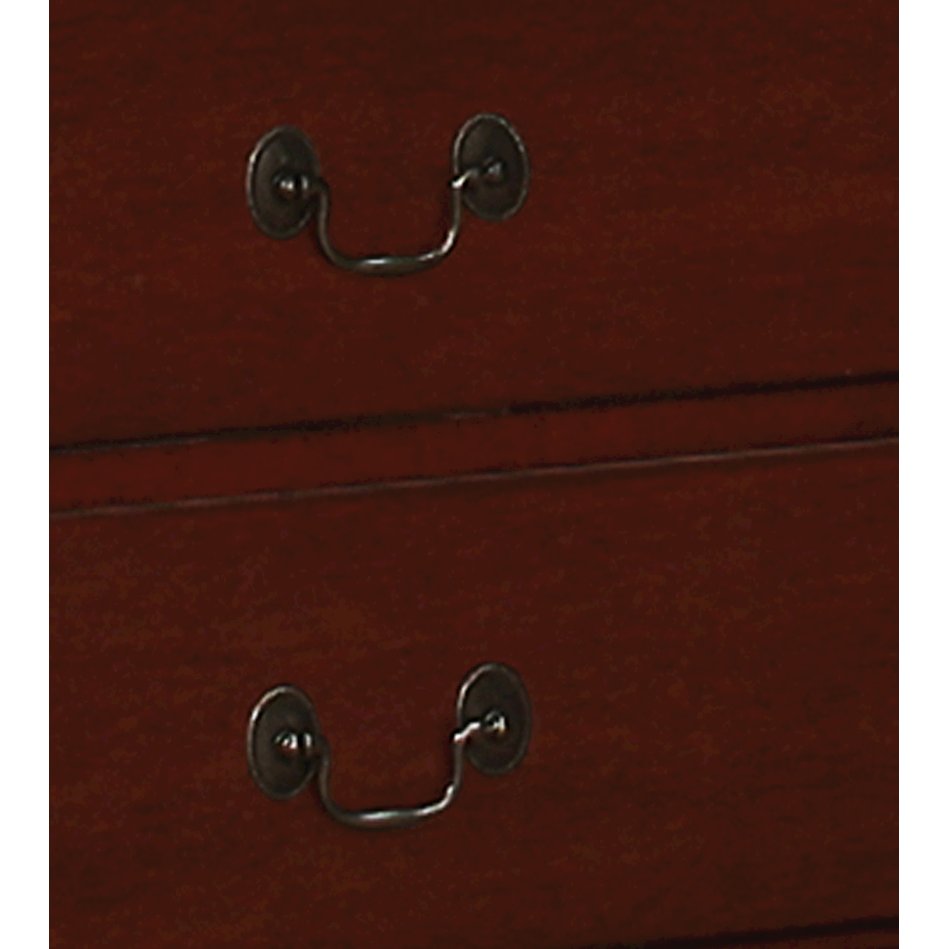 Glory Furniture Louis Phillipe Armoire in Cherry Color. Picture 6