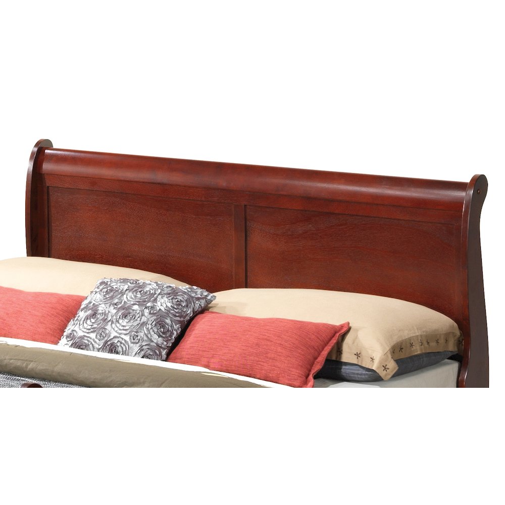 Glory Furniture Louis Phillipe Queen Bed in Cherry Color. Picture 2