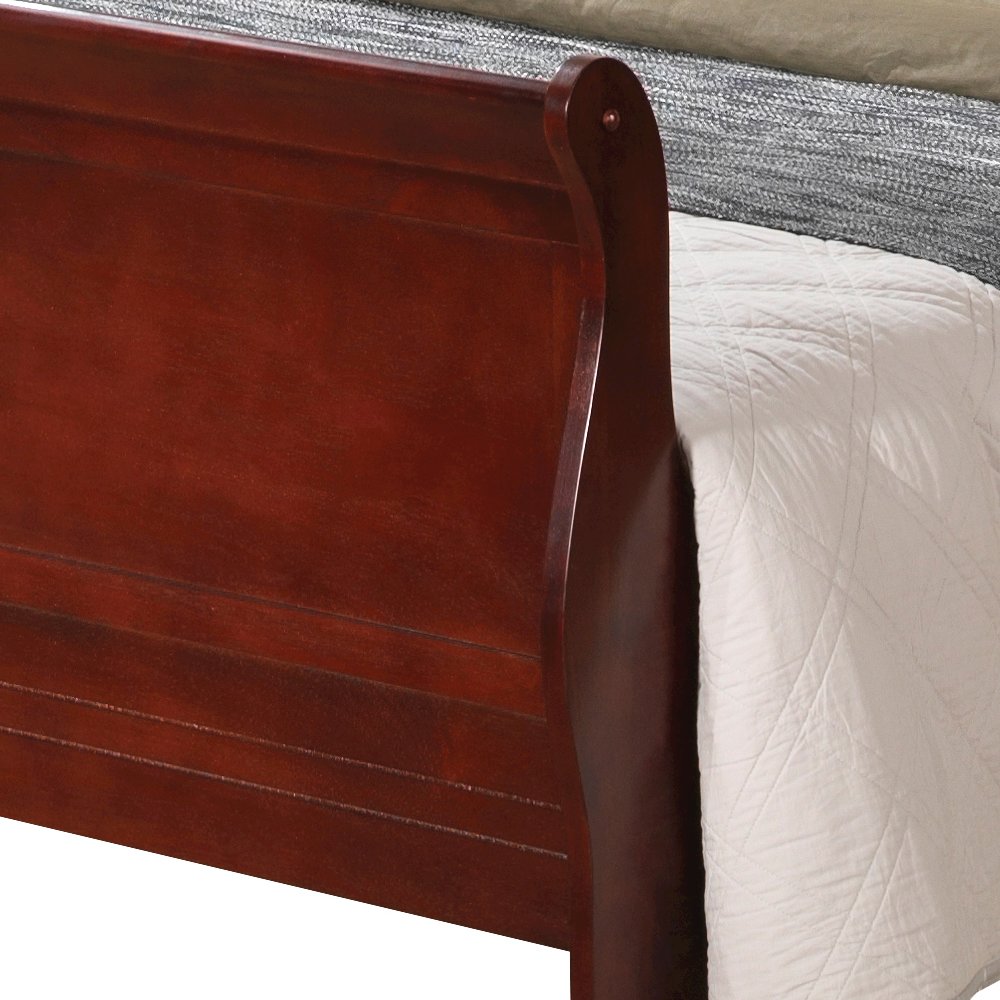Glory Furniture Louis Phillipe Queen Bed in Cherry Color. Picture 5