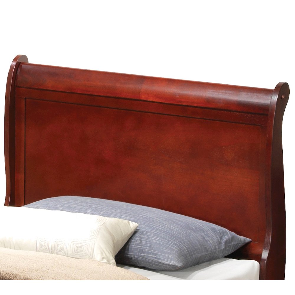 Glory Furniture Louis Phillipe Twin Bed in Cherry Color. Picture 2