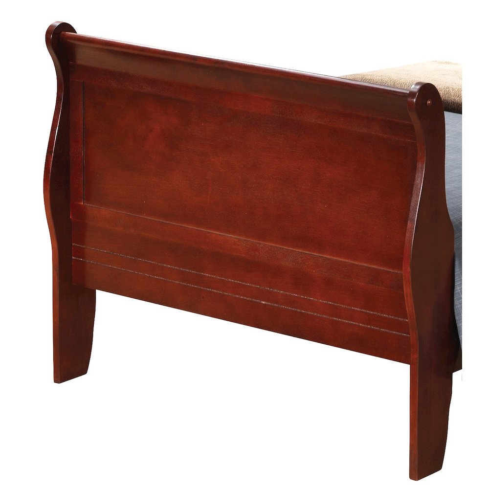 Glory Furniture Louis Phillipe Twin Bed in Cherry Color. Picture 3