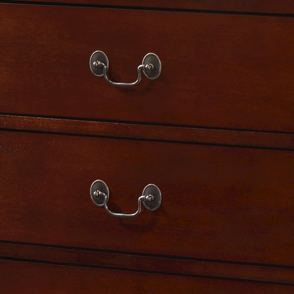 Glory Furniture Louis Phillipe Chest in Cherry Color. Picture 5