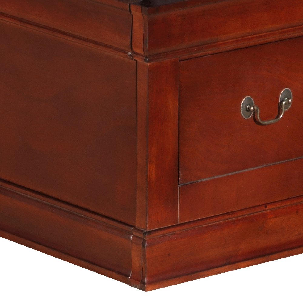 Glory Furniture Louis Phillipe Twin Storage Bed in Cherry Color. Picture 5