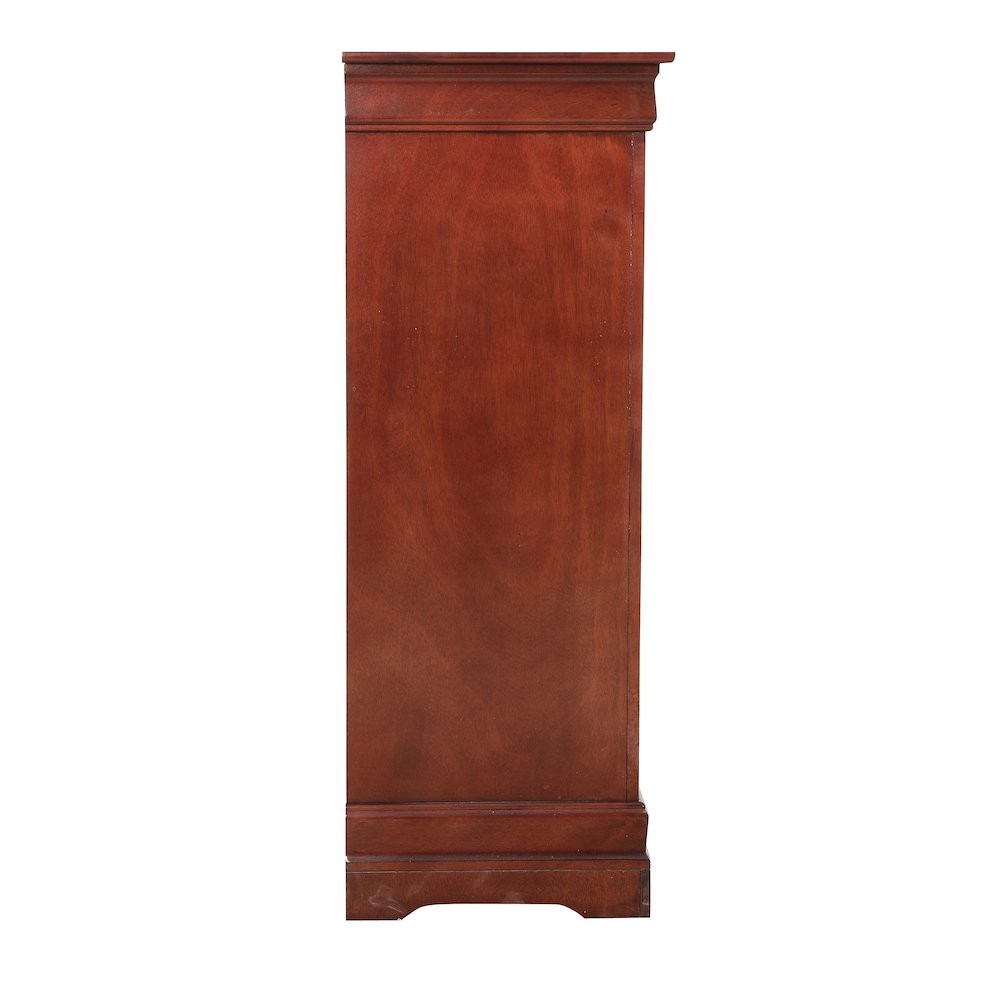 Glory Furniture Louis Phillipe Chest in Cherry Color. Picture 3