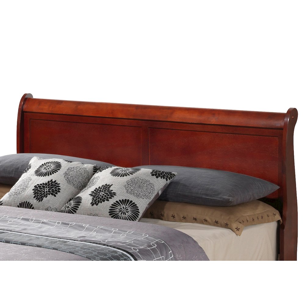 Glory Furniture Louis Phillipe Queen Bed in Cherry Color. Picture 2