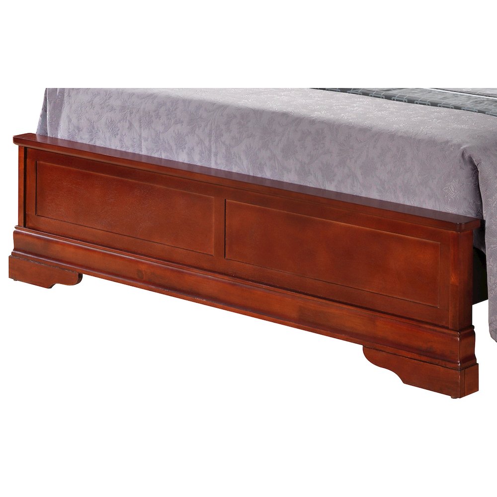 Glory Furniture Louis Phillipe Queen Bed in Cherry Color. Picture 3