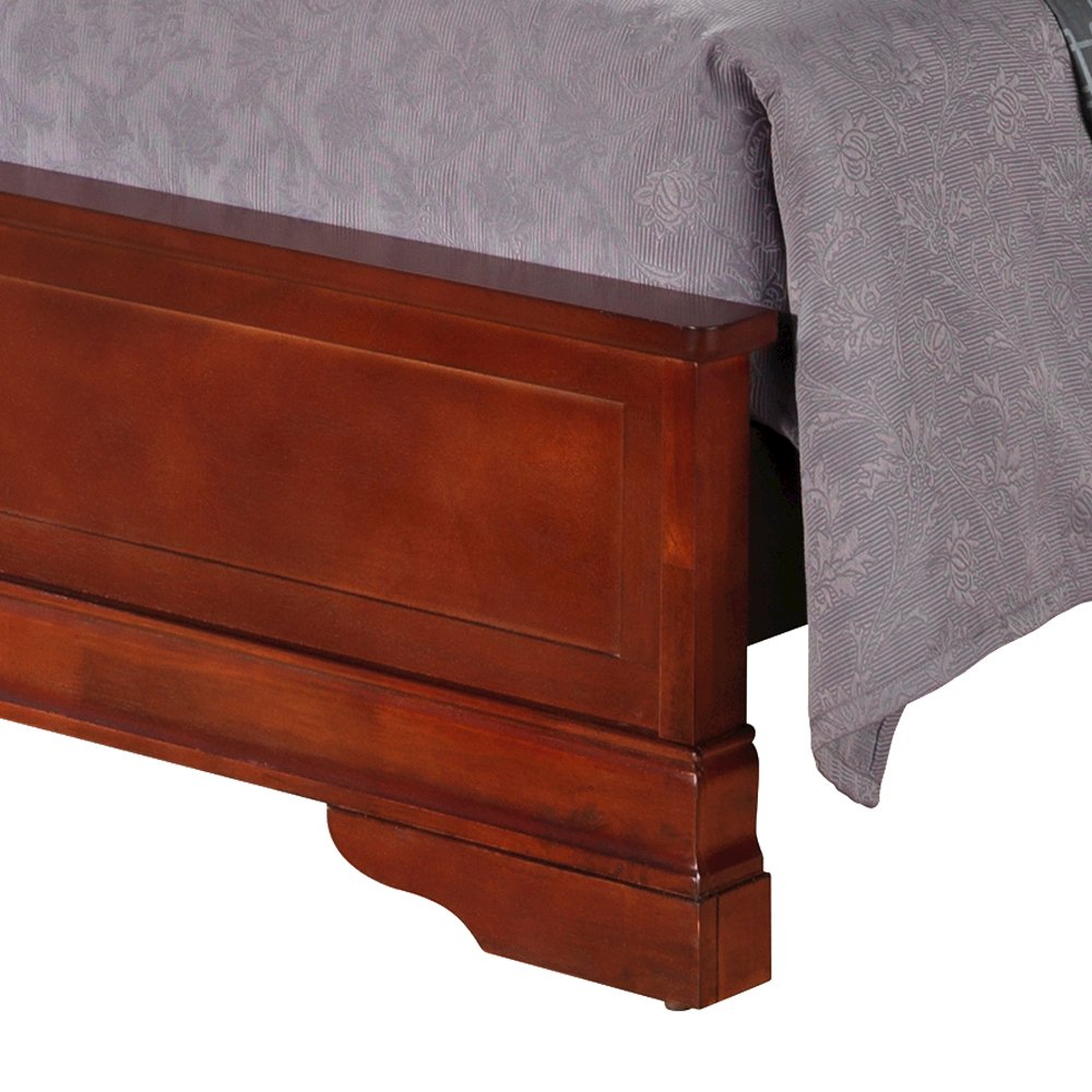 Glory Furniture Louis Phillipe Queen Bed in Cherry Color. Picture 4
