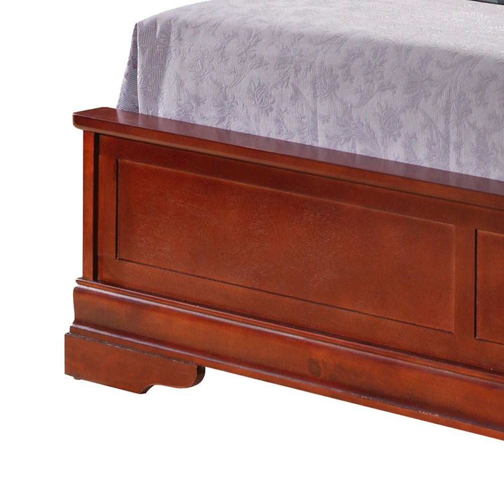 Glory Furniture Louis Phillipe Queen Bed in Cherry Color. Picture 6