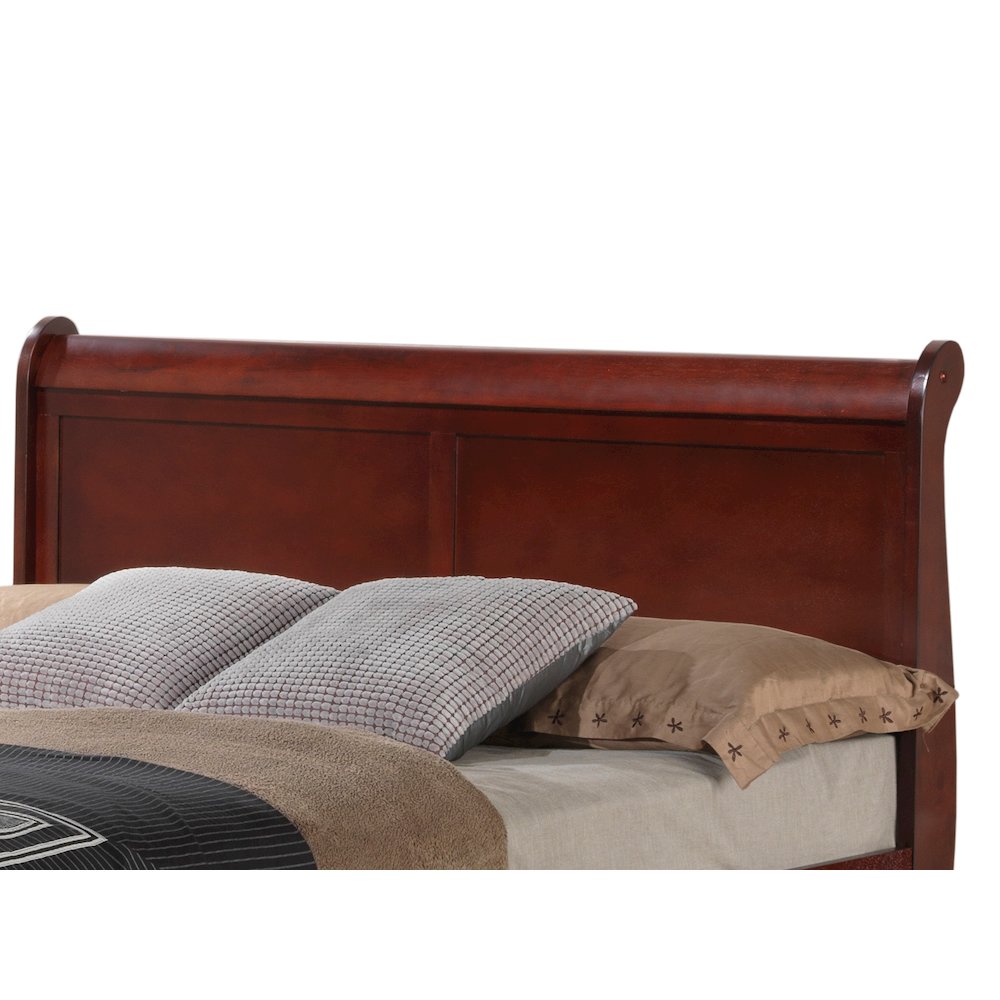 Glory Furniture Louis Phillipe Full Trundle Bed in Cherry Color. Picture 6