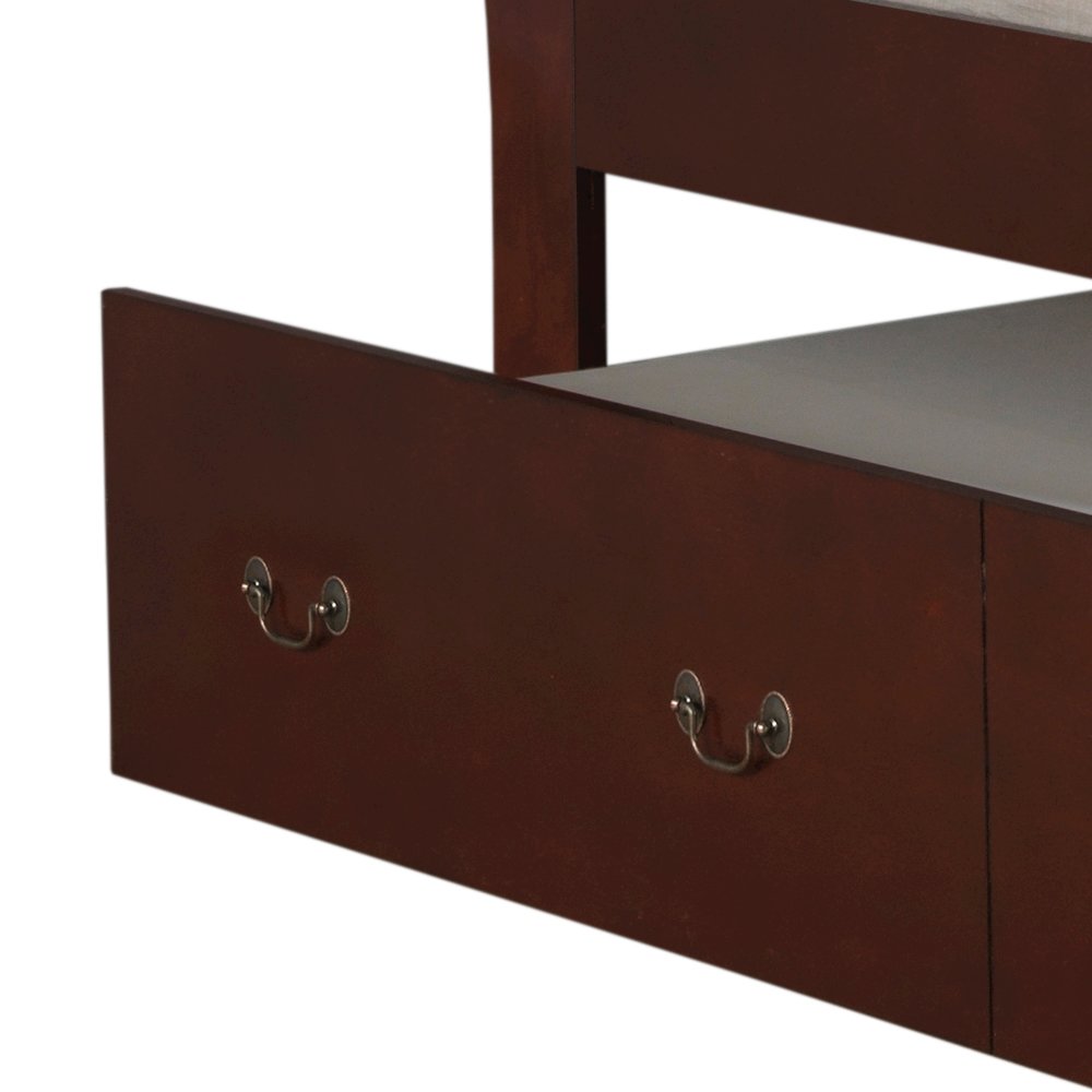 Glory Furniture Louis Phillipe Twin Trundle Bed in Cherry Color. Picture 3