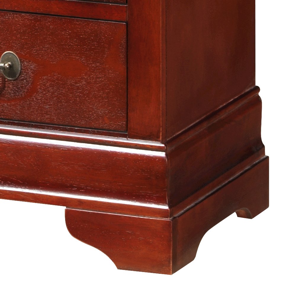 Glory Furniture Louis Phillipe Lingerie Chest in Cherry Color. Picture 3