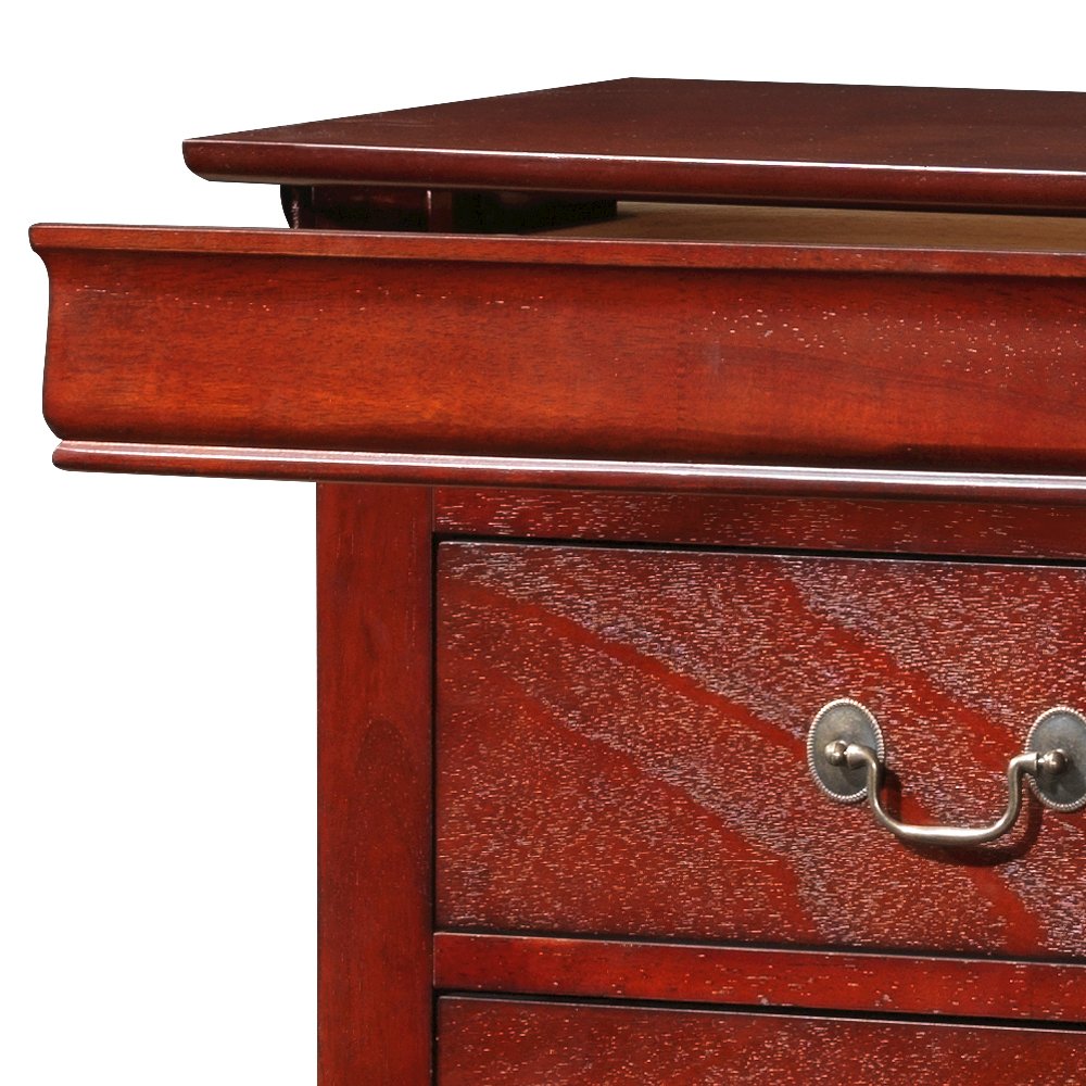 Glory Furniture Louis Phillipe Lingerie Chest in Cherry Color. Picture 4