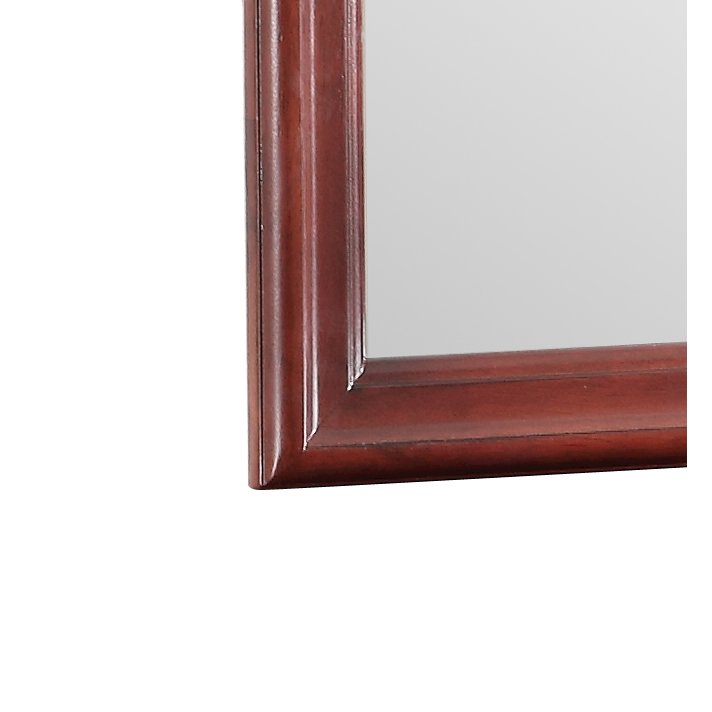 Glory Furniture Louis Phillipe Mirror in Cherry Color. Picture 4