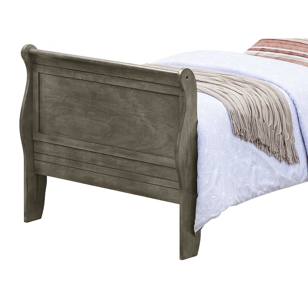 Glory Furniture Louis Phillipe Twin Bed in Gray Color. Picture 5