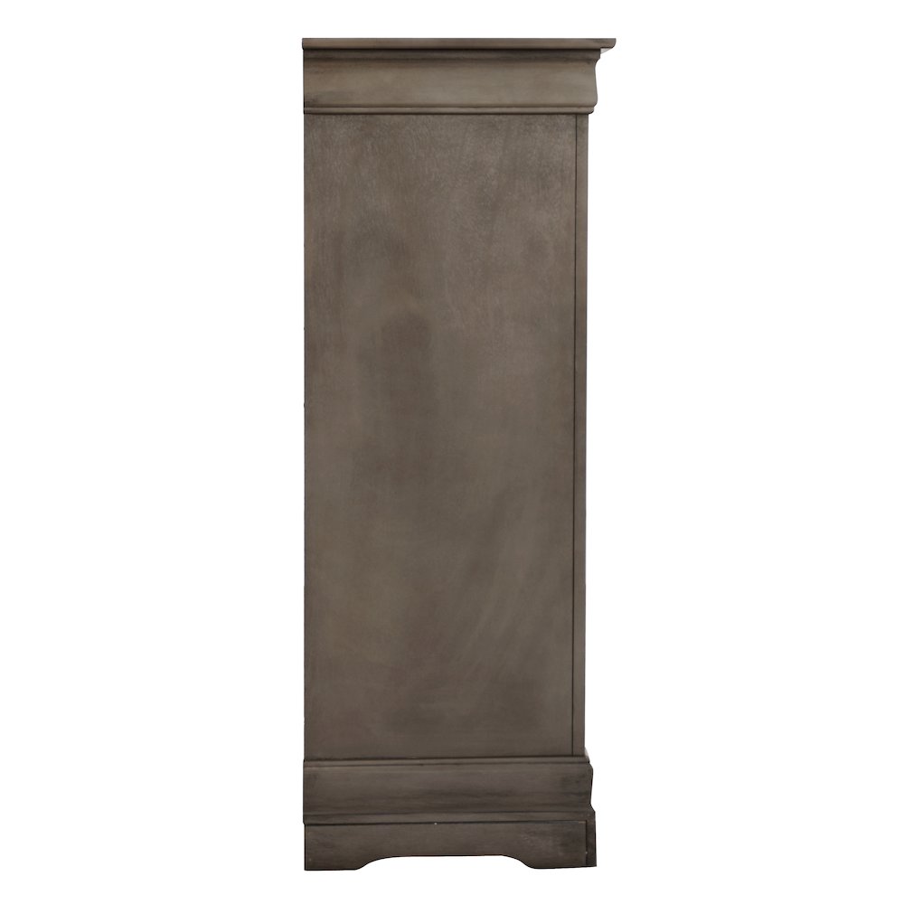 Glory Furniture Louis Phillipe Chest in Gray Color. Picture 5
