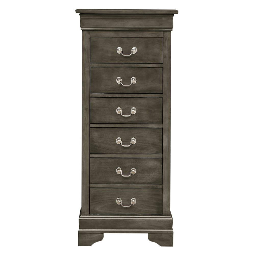 Glory Furniture Louis Phillipe Lingerie Chest in Gray Color. Picture 2