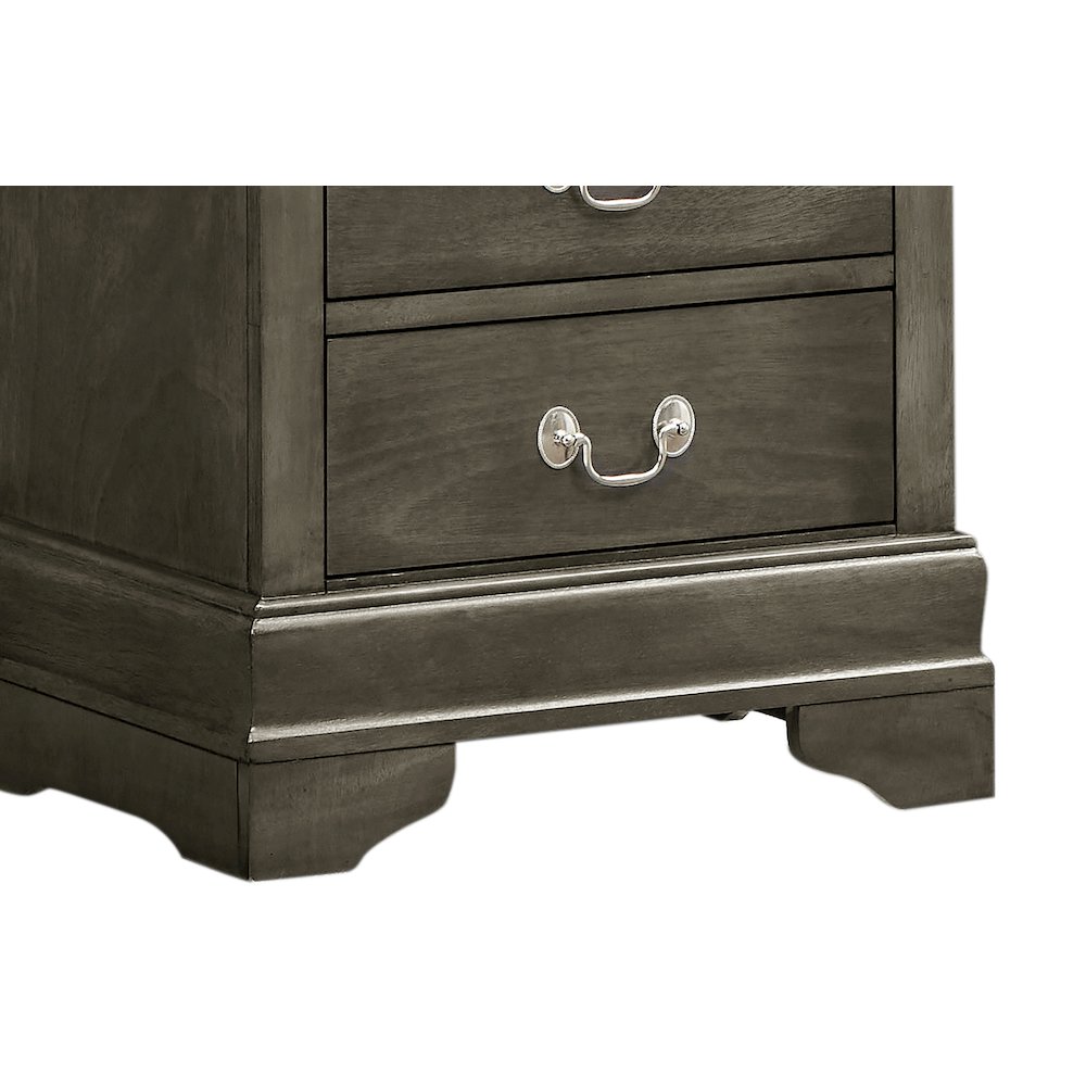 Glory Furniture Louis Phillipe Lingerie Chest in Gray Color. Picture 5