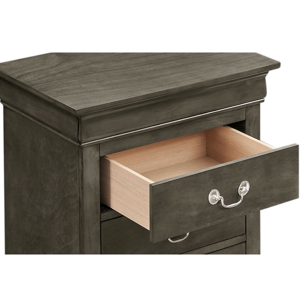 Glory Furniture Louis Phillipe Lingerie Chest in Gray Color. Picture 6
