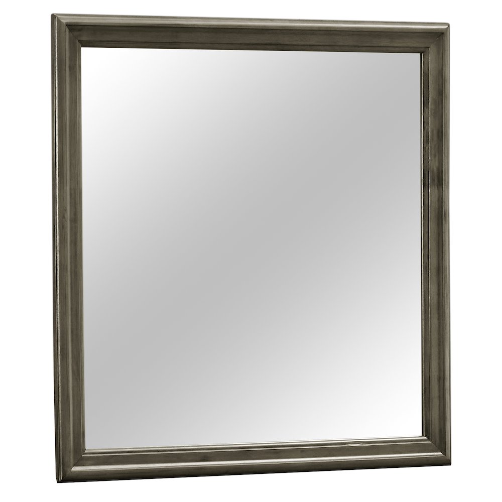 Glory Furniture Louis Phillipe Mirror in Gray Color. Picture 1