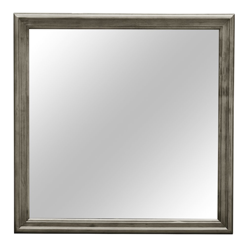 Glory Furniture Louis Phillipe Mirror in Gray Color. Picture 2