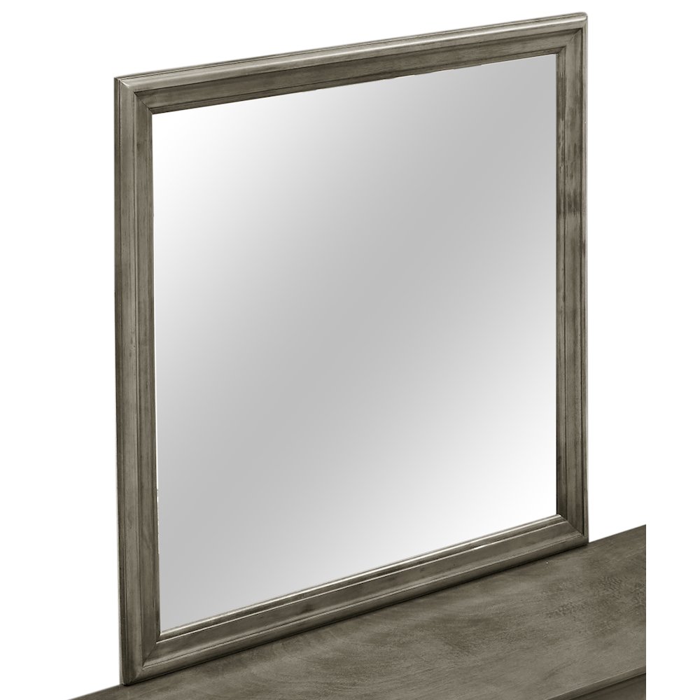Glory Furniture Louis Phillipe Mirror in Gray Color. Picture 3