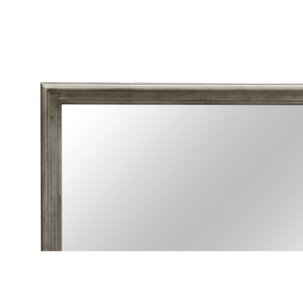 Glory Furniture Louis Phillipe Mirror in Gray Color. Picture 5