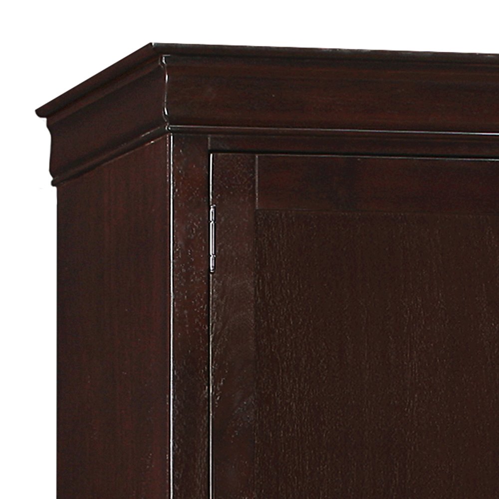 Glory Furniture Louis Phillipe Armoire in Cappuccino Color. Picture 6