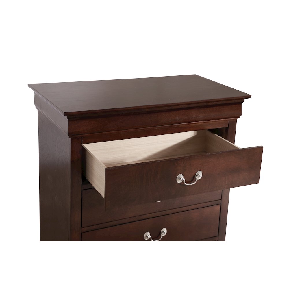 Glory Furniture Louis Phillipe Chest in Cappuccino Color. Picture 3