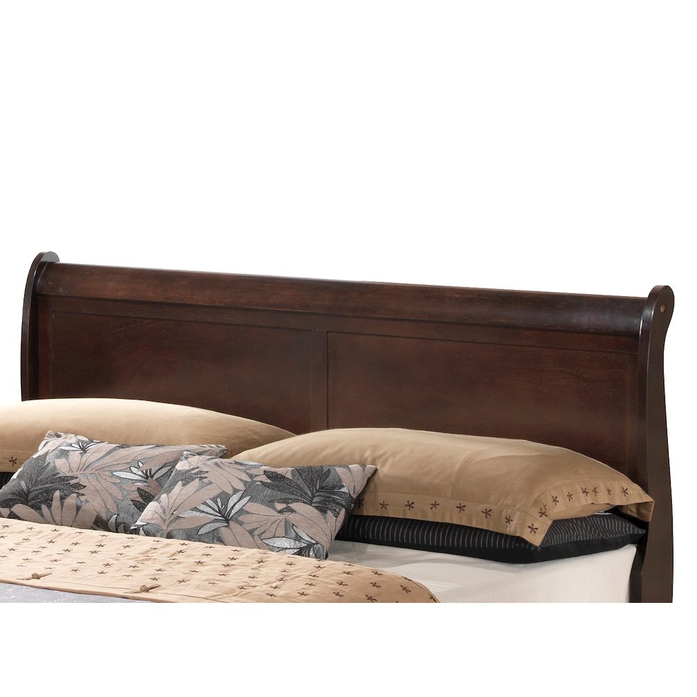 Glory Furniture Louis Phillipe Queen Storage Bed in Cappuccino Color. Picture 3