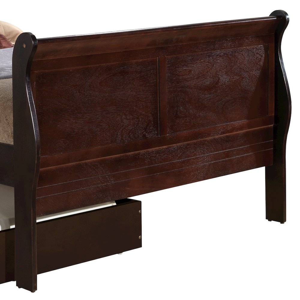 Glory Furniture Louis Phillipe Full Trundle Bed in Cappuccino Color. Picture 2