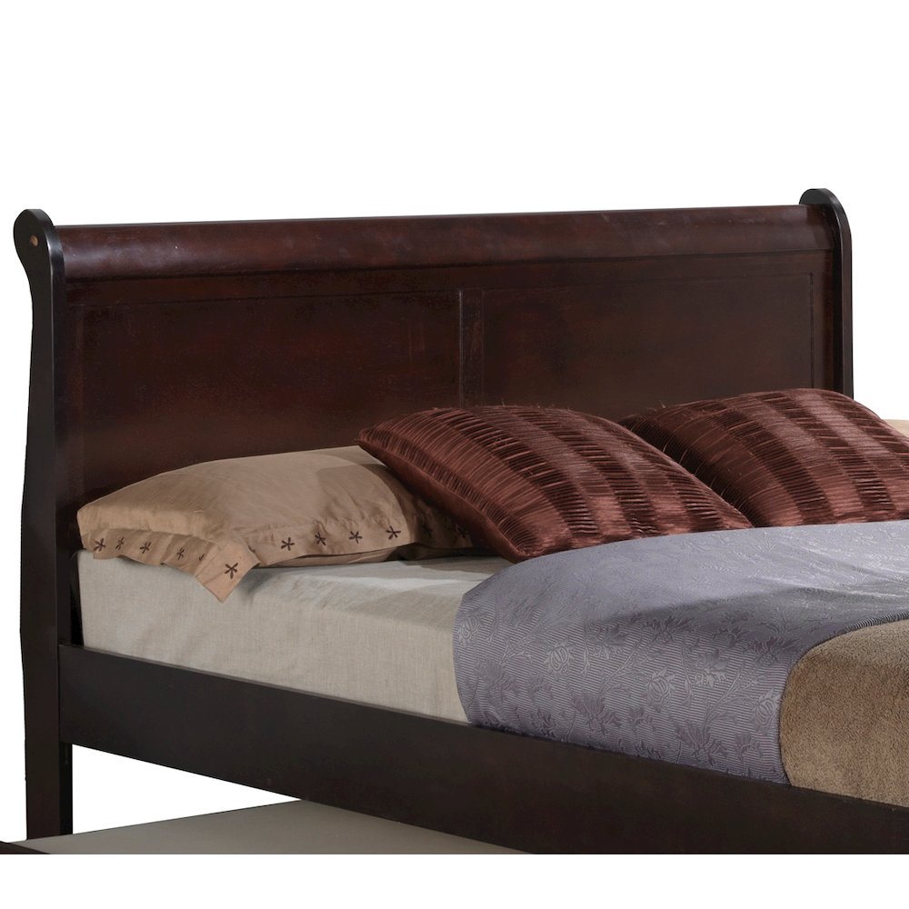 Glory Furniture Louis Phillipe Full Trundle Bed in Cappuccino Color. Picture 4