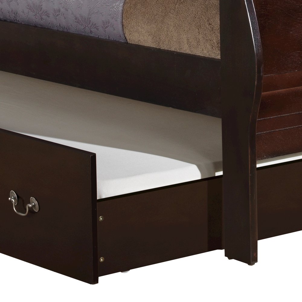 Glory Furniture Louis Phillipe Full Trundle Bed in Cappuccino Color. Picture 6