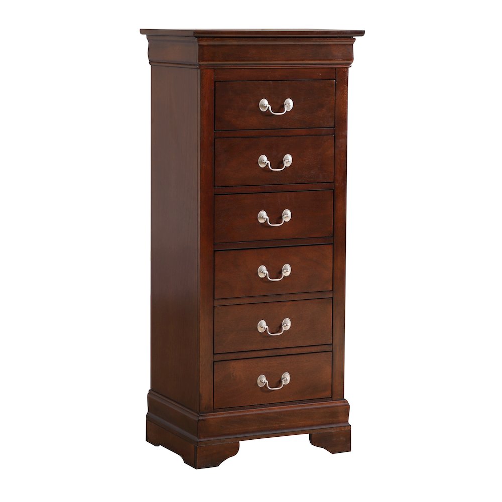 Glory Furniture Louis Phillipe Lingerie Chest in Cappuccino Color. Picture 1