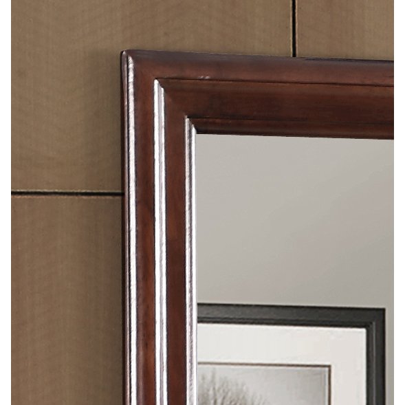 Glory Furniture Louis Phillipe Mirror in Cappuccino Color. Picture 6