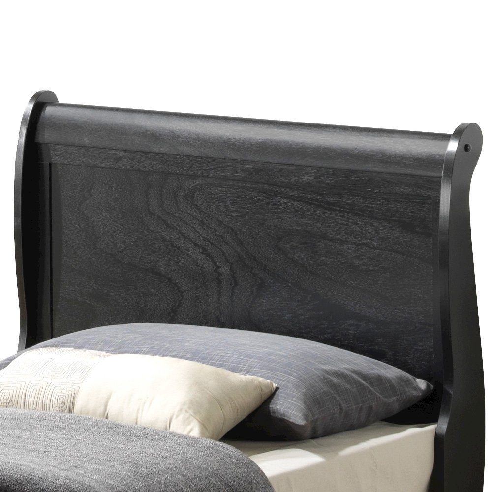Glory Furniture Louis Phillipe Twin Bed in Black Color. Picture 2