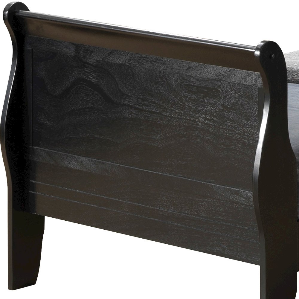 Glory Furniture Louis Phillipe Twin Bed in Black Color. Picture 3