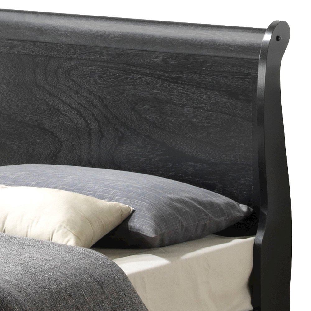Glory Furniture Louis Phillipe Twin Bed in Black Color. Picture 4