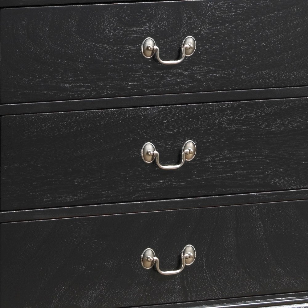 Glory Furniture Louis Phillipe Chest in Black Color. Picture 2