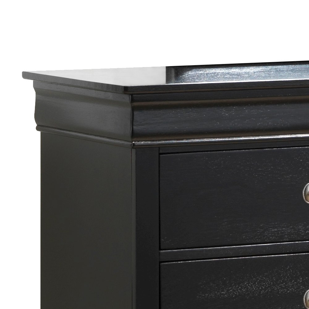Glory Furniture Louis Phillipe Dresser in Black Color. Picture 2