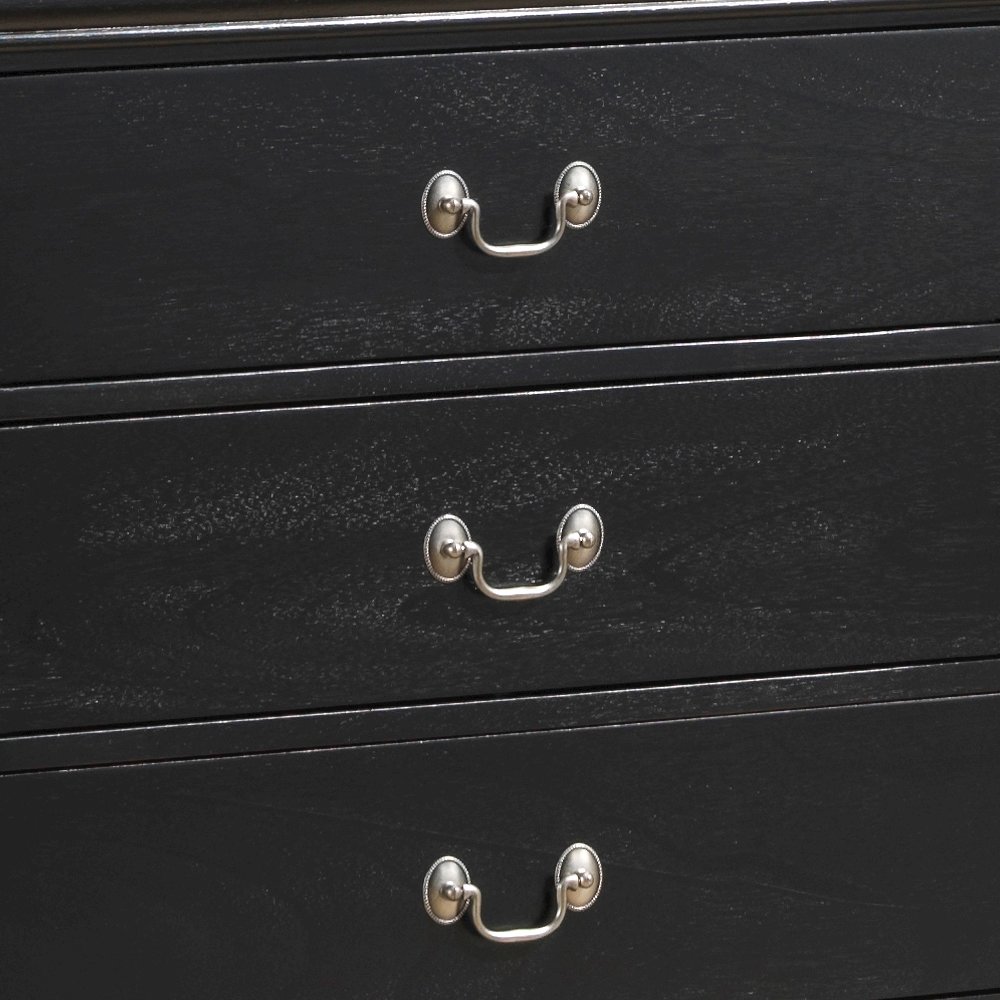 Glory Furniture Louis Phillipe Dresser in Black Color. Picture 3