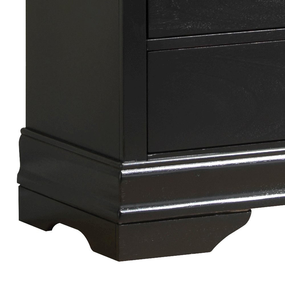 Glory Furniture Louis Phillipe Dresser in Black Color. Picture 4