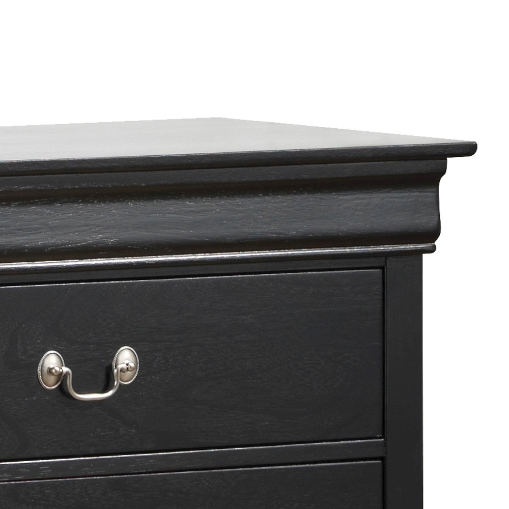Glory Furniture Louis Phillipe Dresser in Black Color. Picture 6