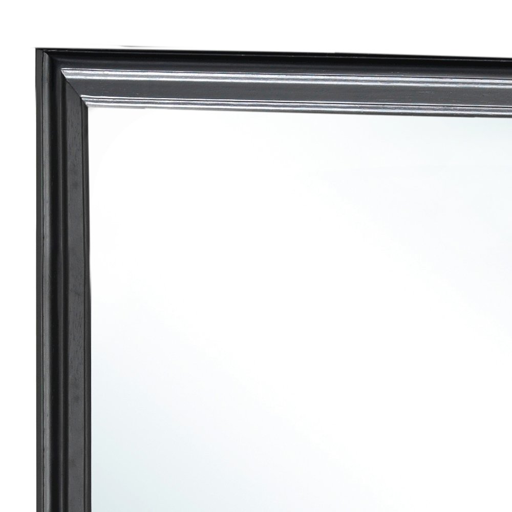 Glory Furniture Louis Phillipe Mirror in Black Color. Picture 4