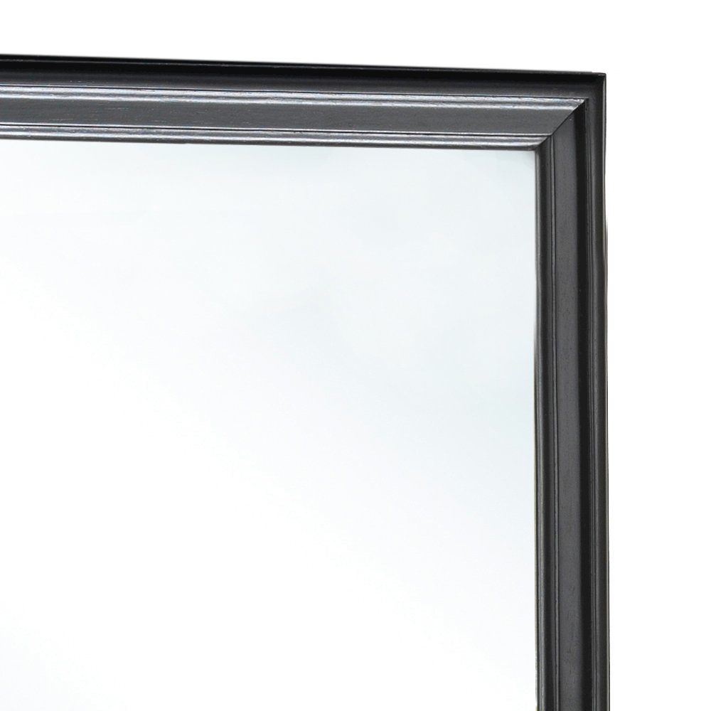 Glory Furniture Louis Phillipe Mirror in Black Color. Picture 5