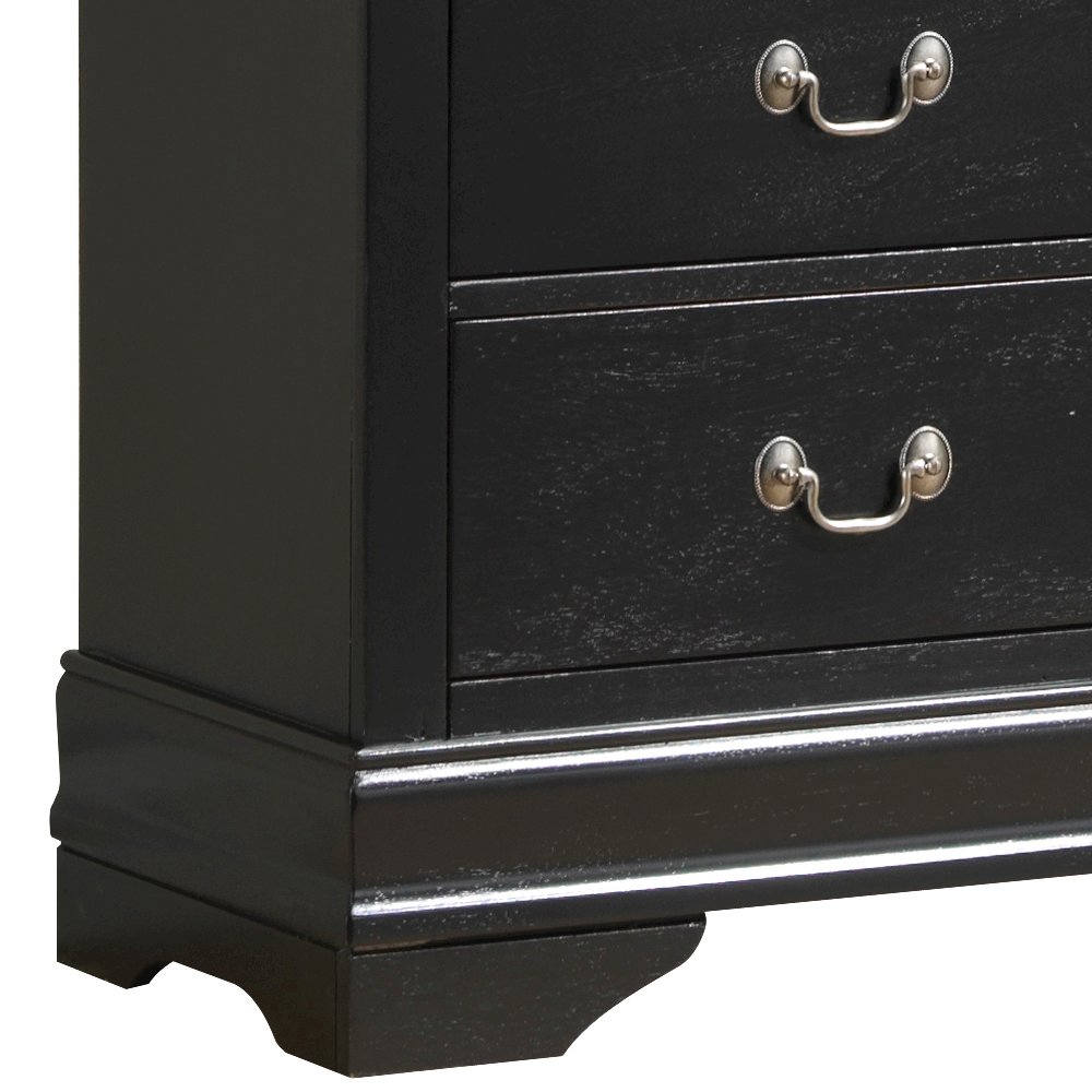 Glory Furniture Louis Phillipe Media Chest in Black Color. Picture 3