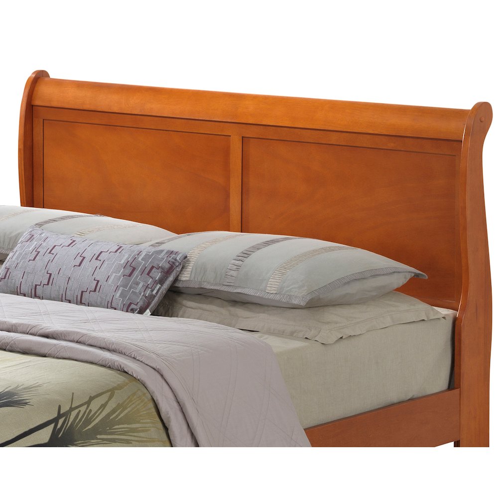 Glory Furniture Louis Phillipe Queen Bed in Oak Color. Picture 2
