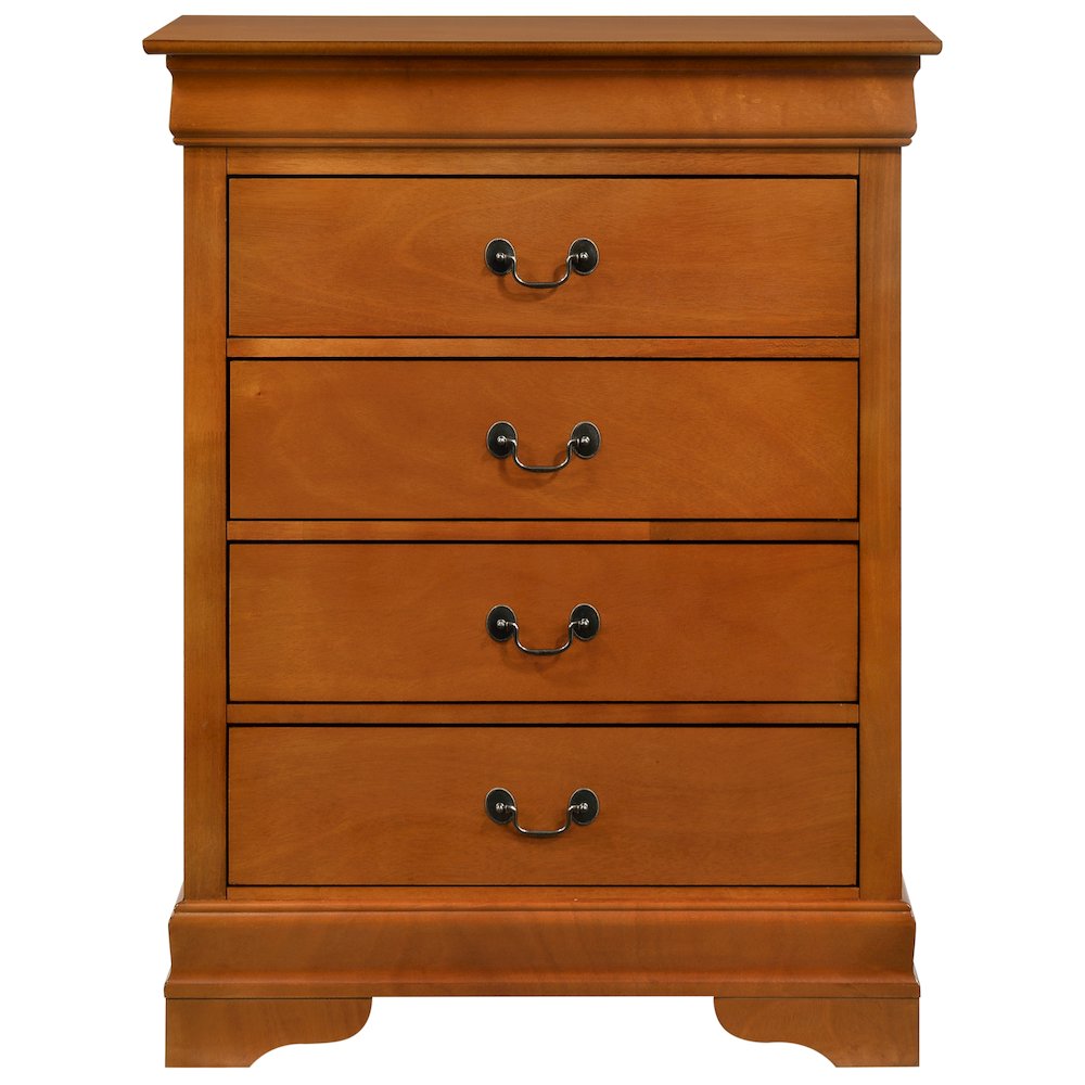 Glory Furniture Louis Phillipe Chest in Oak Color. Picture 2